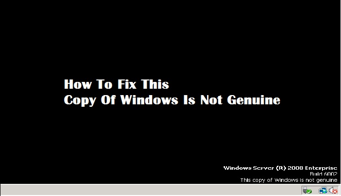 How To Fix This copy of windows