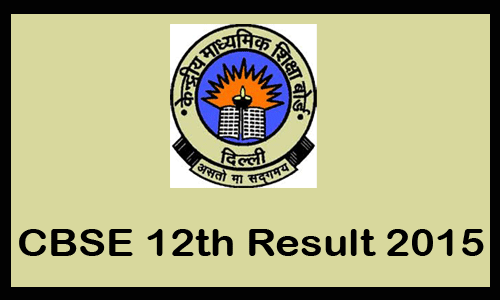 CBSE 12th Board Result 2015 online check