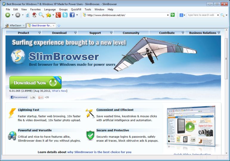 SlimBrowser App for Windows 8/8.1/PC and MAC