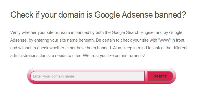 check if a website is banned by google adsense