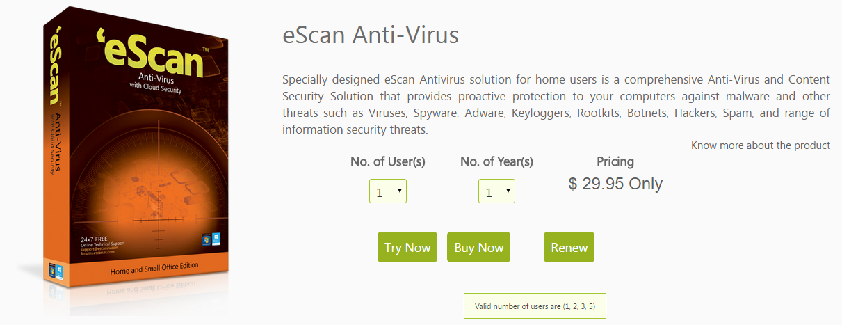 eScan Small Office Antivirus Edition