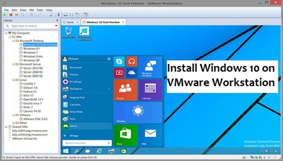 install-windows-10-on-vmware-worksation