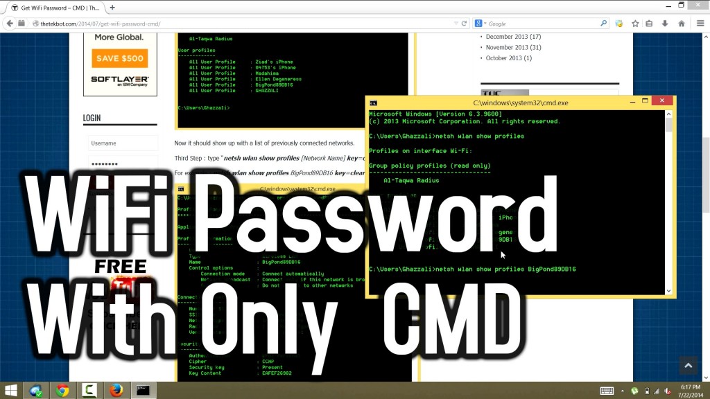 cmd How to find out Wi-Fi password of your Wi-Fi Network