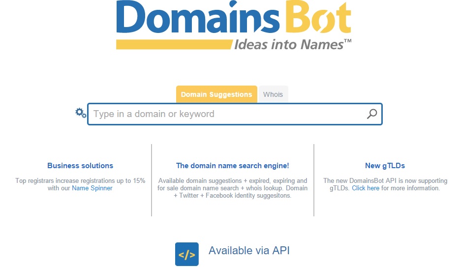 domainbot Tools for Picking the Perfect Domain Name