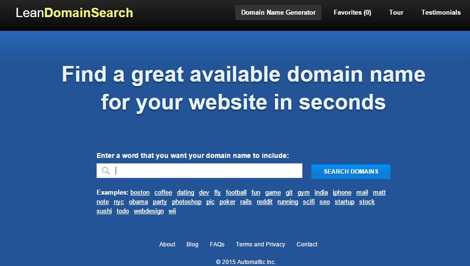 lean Tools for Picking the Perfect Domain Name