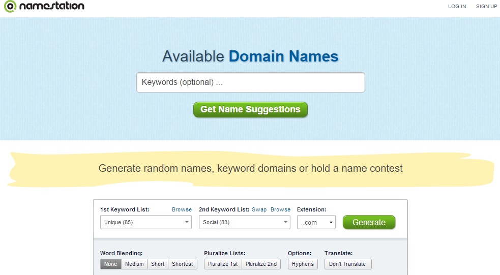 station Tools for Picking the Perfect Domain Name
