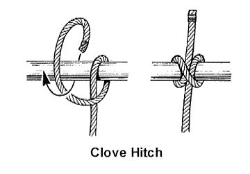 The Clove Hitch tie knot