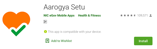 Aarogya Setu App Install