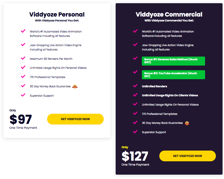 Viddyoze Pricing Plan