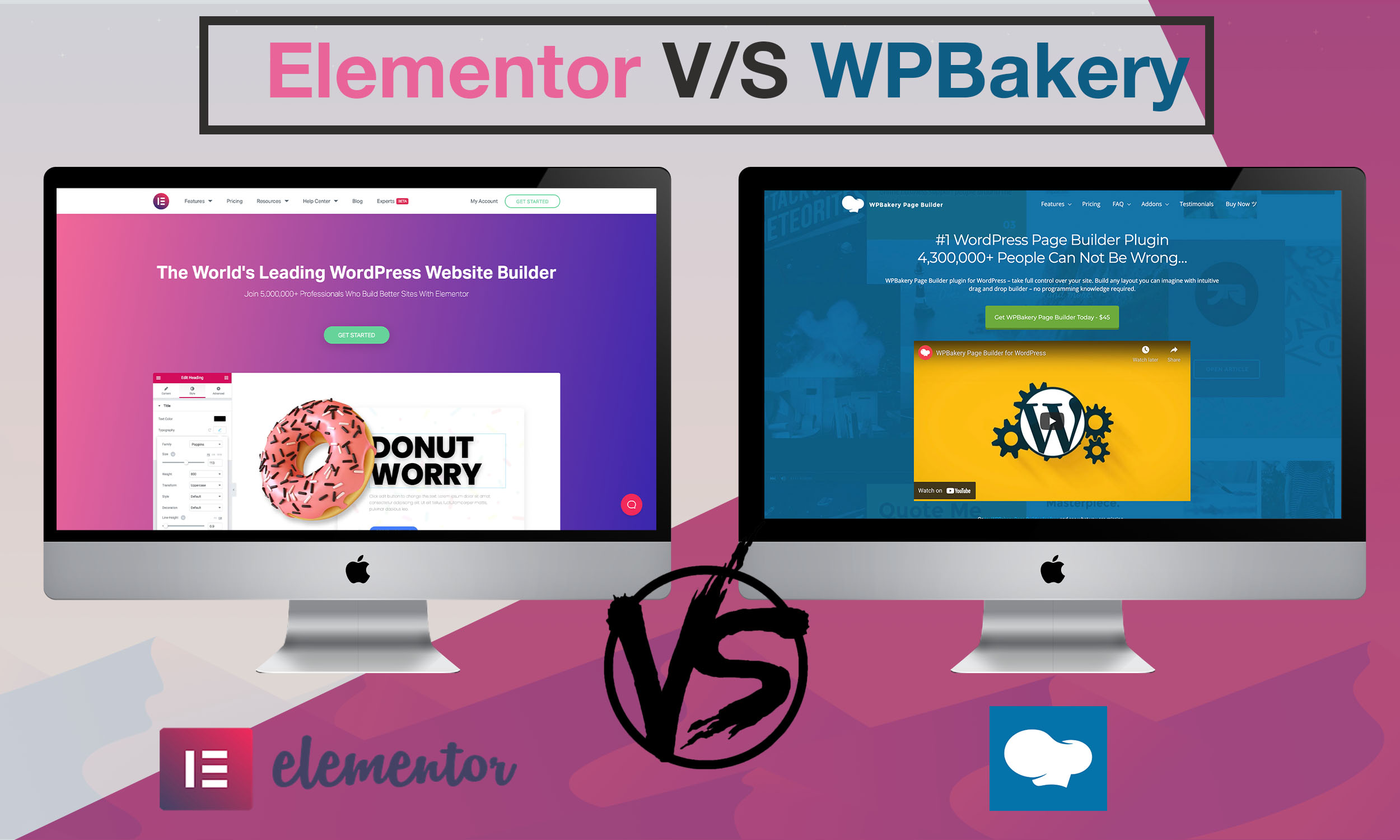 Elementor-vs-WP베이커리