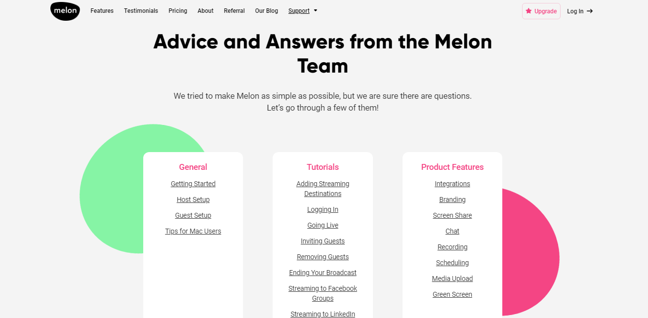Melon App - Support
