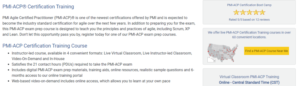 PMI-ACP Course - Project Management Academy