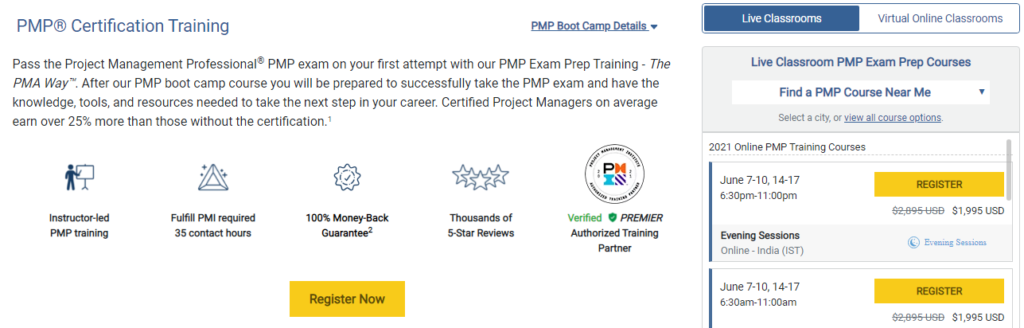 PMP Certification training - Project Management Academy