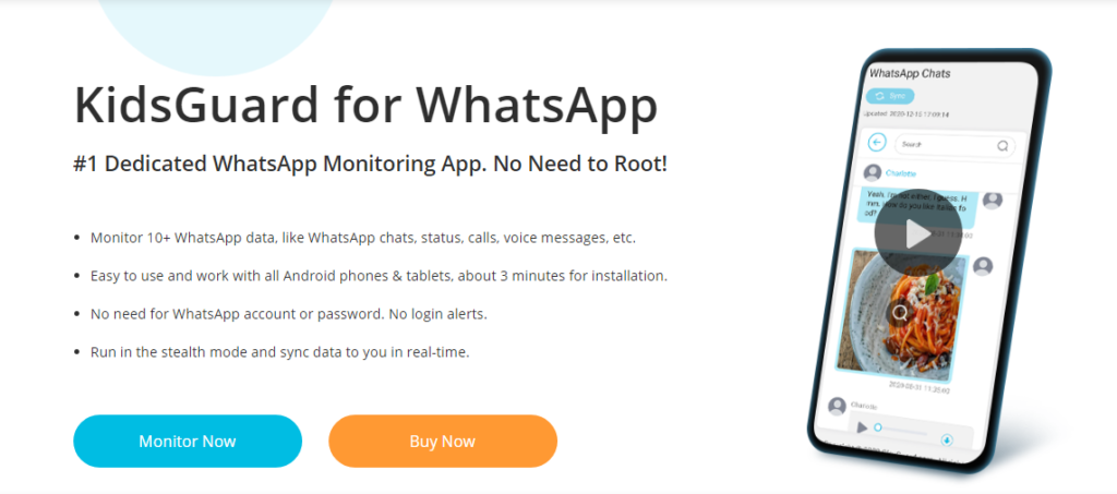 WhatsApp Monitoring -KidsGuard Pro