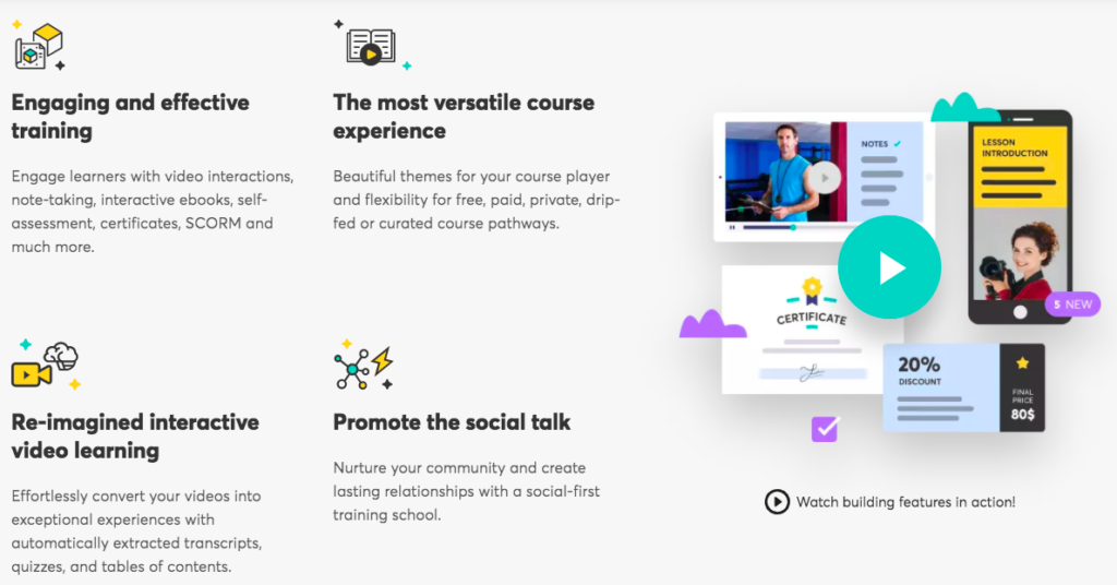 LearnWorlds Features