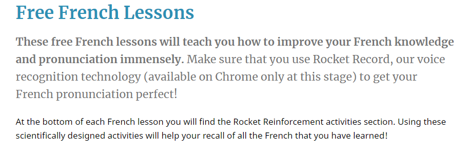 Free French Lessons - Rocket Languages