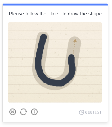 Drawing Captcha feature