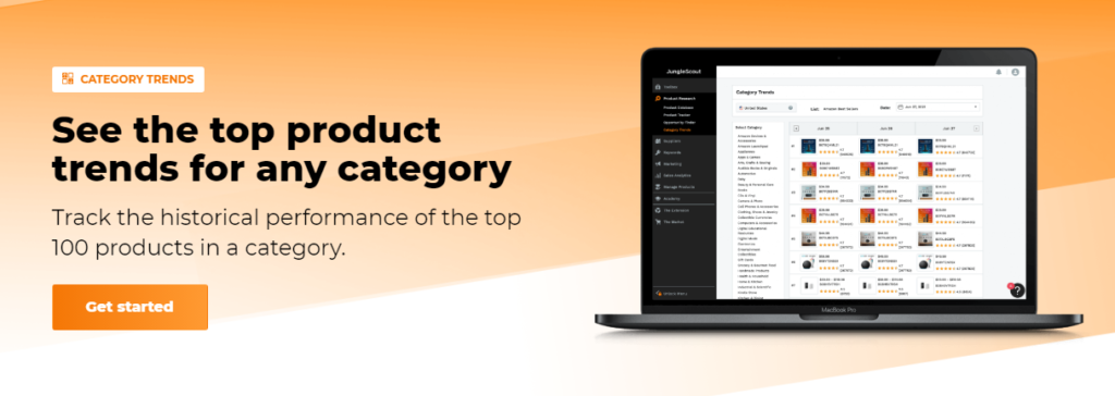 JungleScout Product category trends
