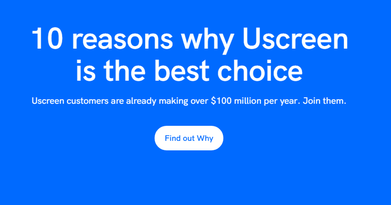 Why to choose Uscreen