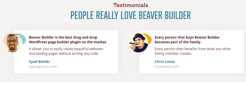Beaver Builder customer reviews