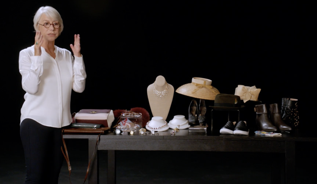 Helen Mirren Creating Costume MasterClass