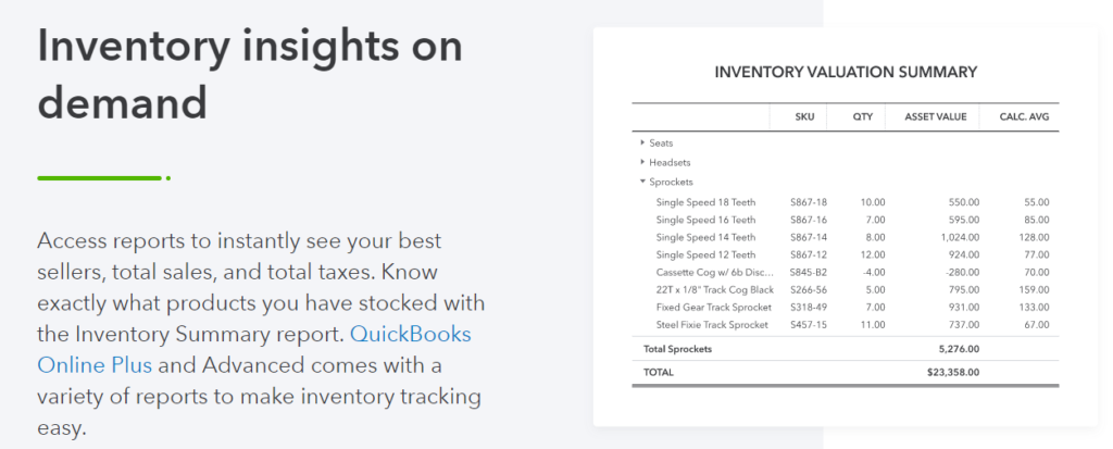 Quickbooks Inventory Management