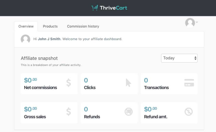 ThriveCart Affiliate Dashboard