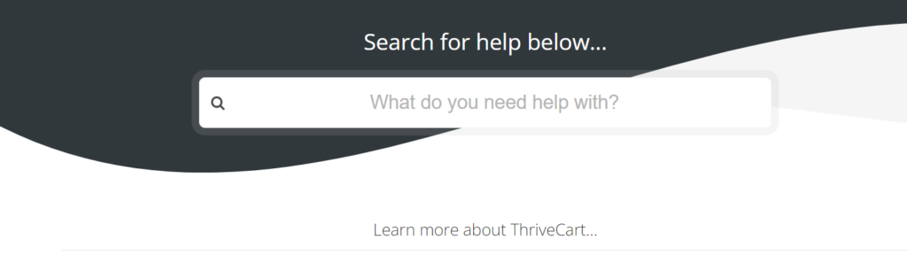 Thrivecart support