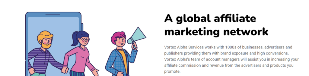 Rete di marketing di affiliazione Vortex Alpha