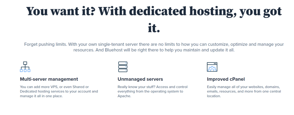 Αφιερωμένη φιλοξενία Bluehost