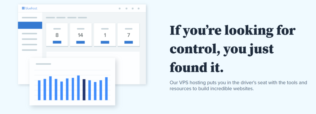 Bluehost VPS-i hostimisfunktsioonid