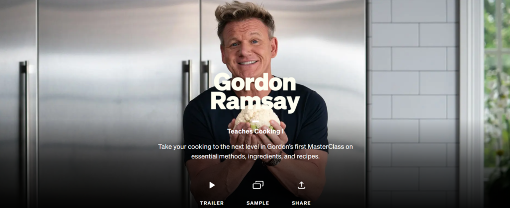 Cur i láthair Gordon Ramsay saor in aisce,