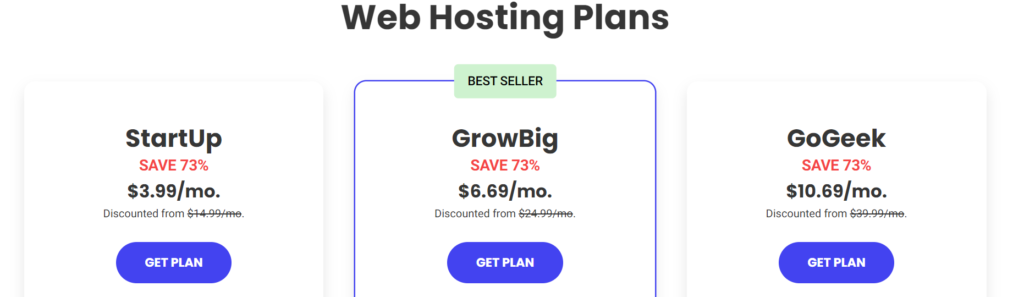 SiteGround Web Hosting Plans