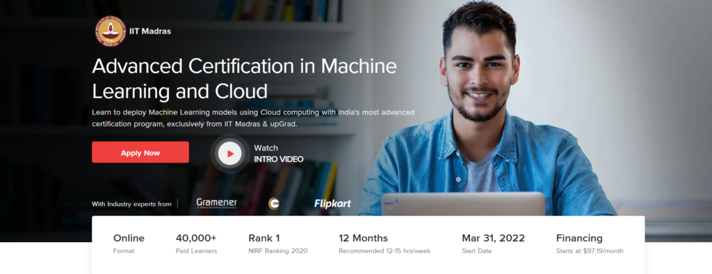 Upgrad Advanced Certification in Machine Learning and Cloud by IITM