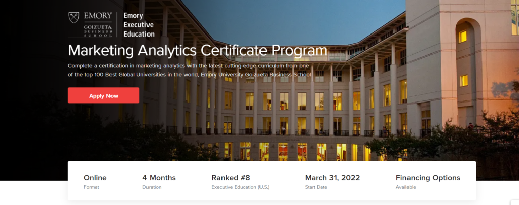 Upgrad Marketing Analytics Certificate Program