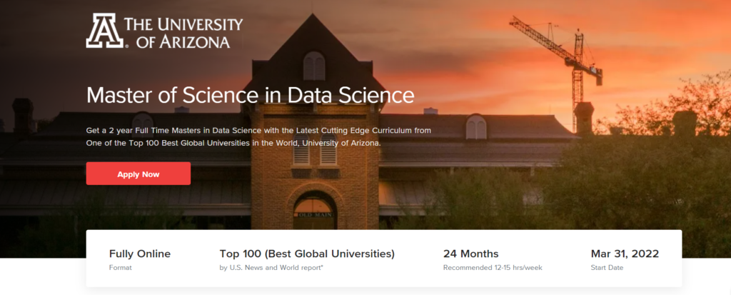 Upgrad Master of Science in Data Science by Arizona 