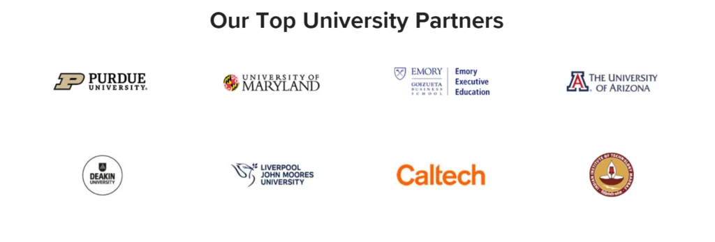 Upgrad university partners