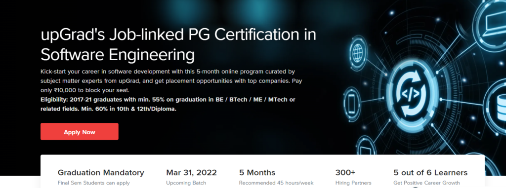 Job-linked PG Certification in Software Engineering