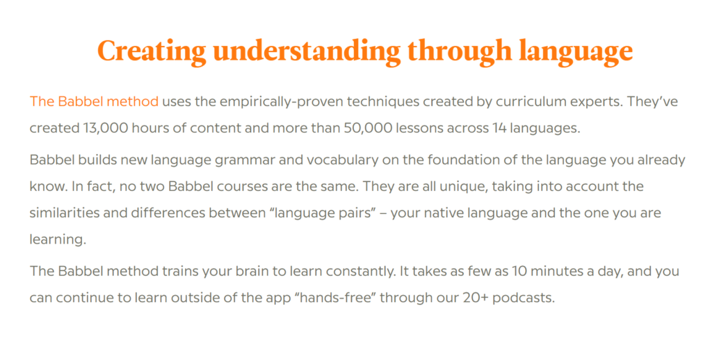 About Babbel Spanish Course