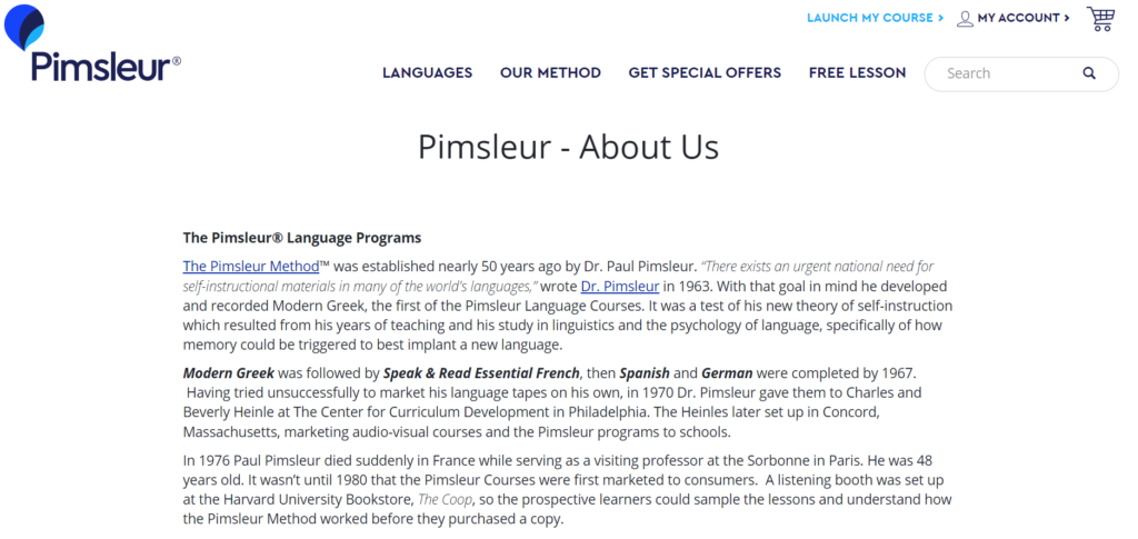 About Pimsleur
