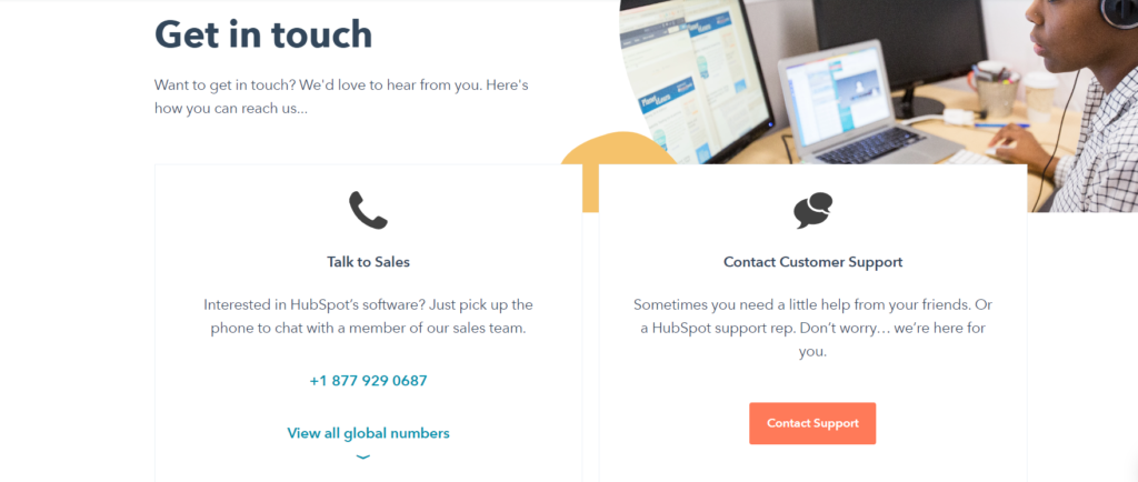 Hubspot customer support