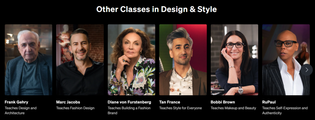 Masterclass Design & Style Classes