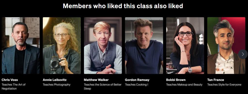 Members Who Liked MasterClass In Design And Style Classes