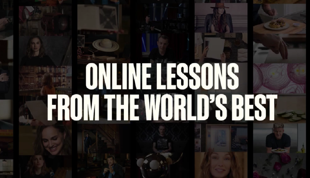Online Lessons By Great Teachers of MasterClass