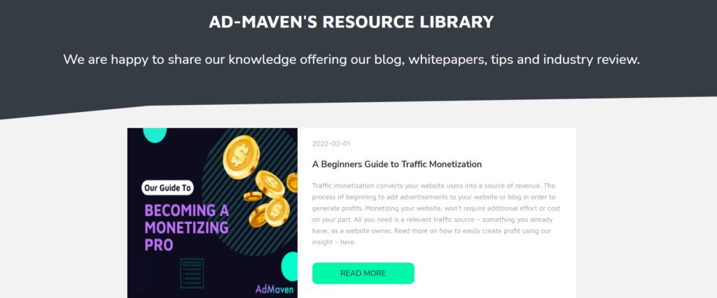 AdMaven Resource Library