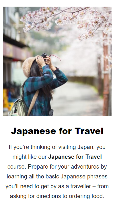 Busuu Japanese For Travel