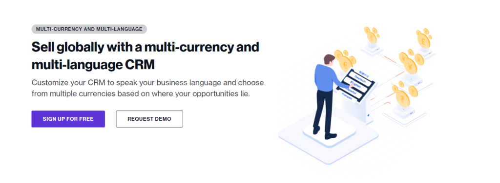 Freshworks multi-currency and multi-language
