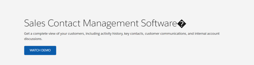 Salesforce Contact Management