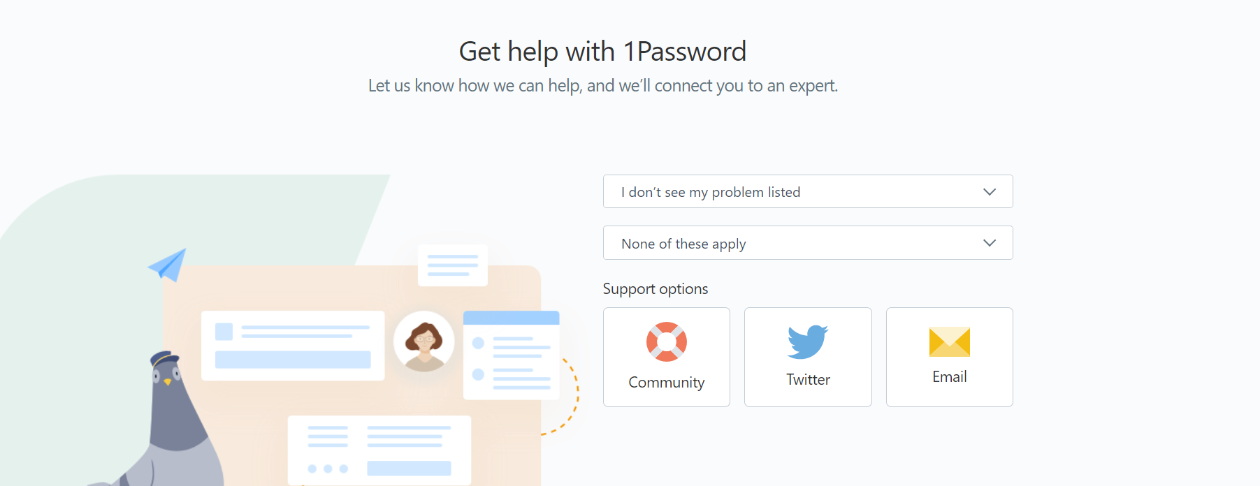 1Password contact support
