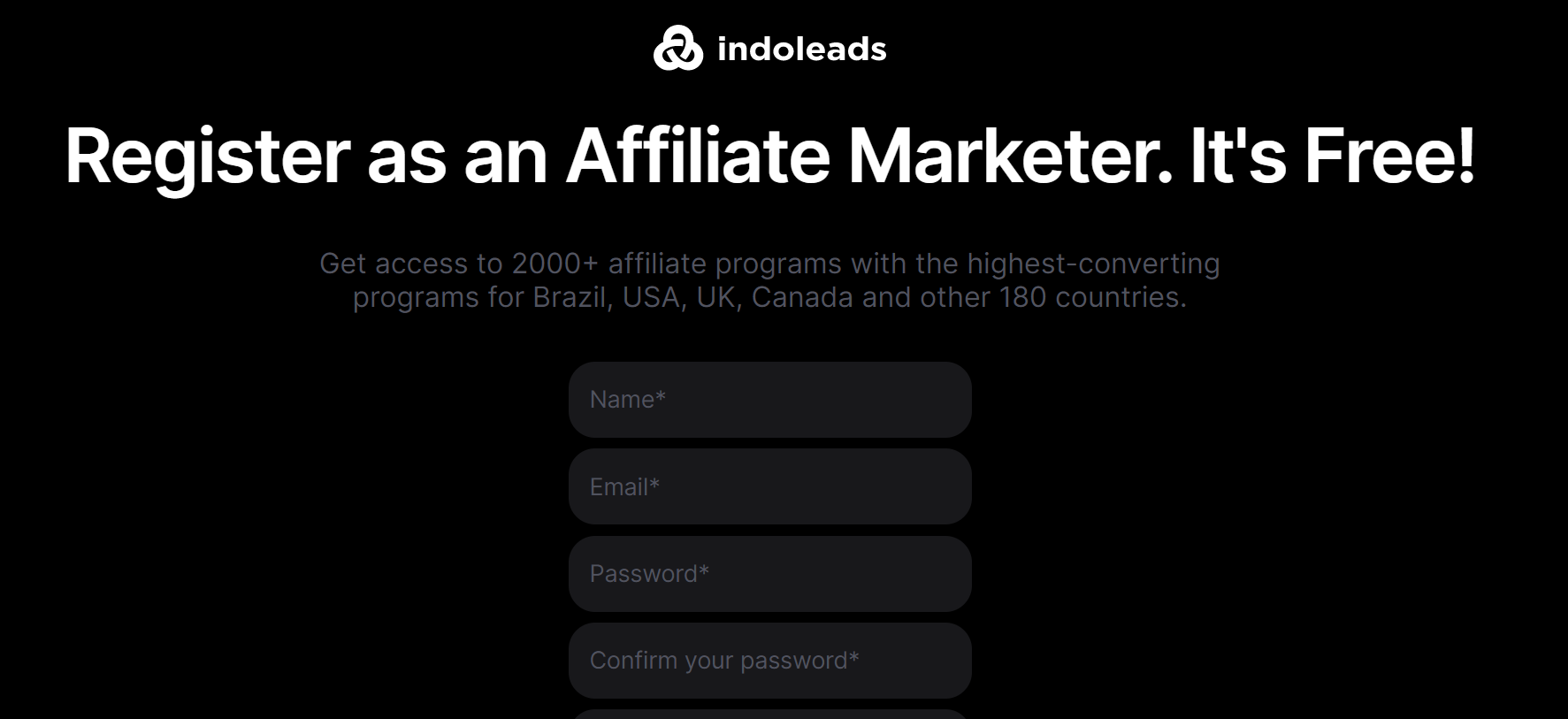 Indoleads Affiliate Sign Up